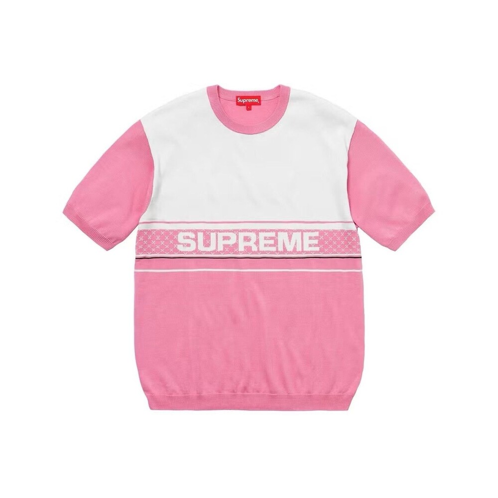 Supreme Chest Logo S/S Knit Top SS18 Medium
